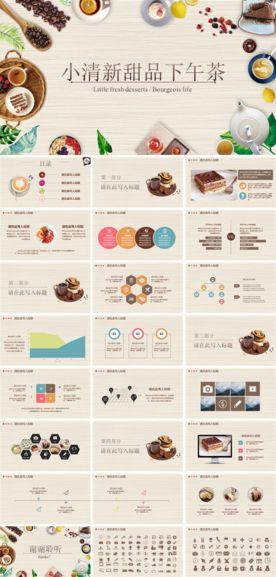 餐饮甜品蛋糕宣传策划书PPT