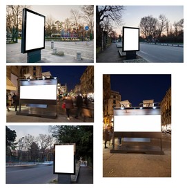 户外广告样机效果图