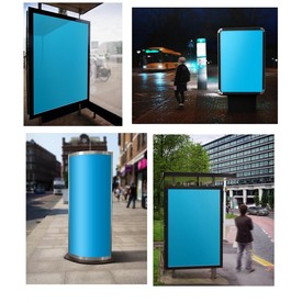 车站广告牌样机图