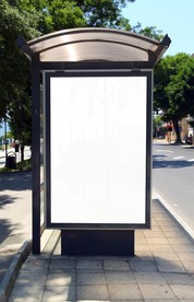 车站灯箱广告样机图