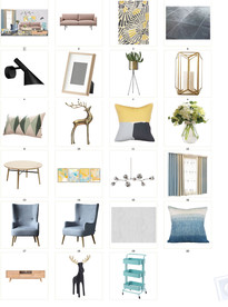 PNG清新家居组件