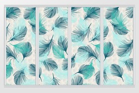 现代简约羽毛移门