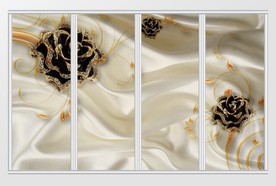 3d黑色花钻珠宝移门