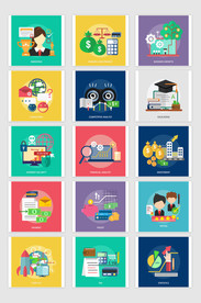 扁平化商务办公商业插画配图