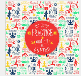 瑜伽养生健身运动休闲会所壁纸