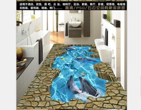 海底世界3D立体画地板壁画