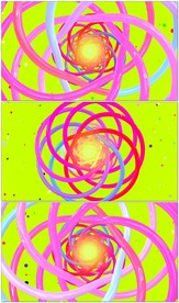 卡通圆形花纹隧道穿梭