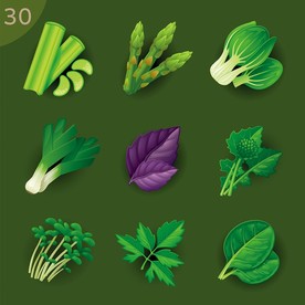 绿色蔬菜矢量素材