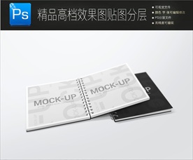 画册智能示样机分层效果图