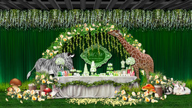 森系婚礼甜品区