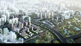 新区建筑规划设计效果图