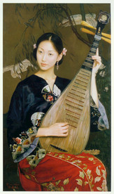 陈逸鸣油画 咏 仕女系列