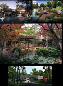 花园景观园林效果图