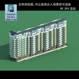 高层住宅 现代高层 小区 住宅