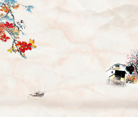 水墨江南风景画 源分层