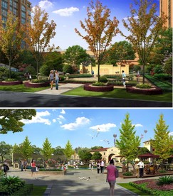 小区园林设计效果图