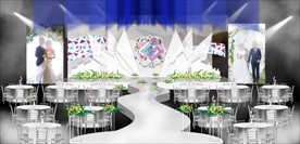 唯美手绘婚礼效果图设计