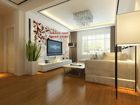 电视墙纸设计样机