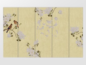 中国风花鸟移门