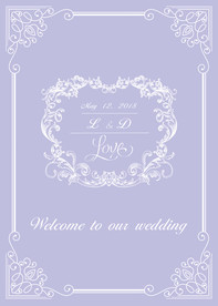 婚礼 背板 主题 紫色 西式