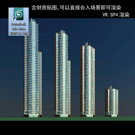 高层住宅 现代高层 小区 住宅