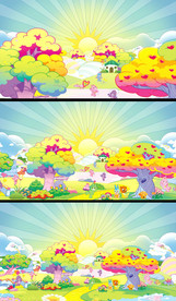 六一儿童节卡通节目表演视频背景