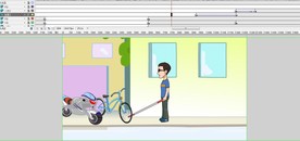 勿占盲人道的一个动画广告30秒