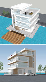 SU现代别墅模型