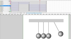 单摆小球摆动的动画3秒