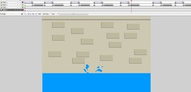 水滴下落溅起水花动画7秒