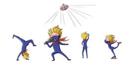 手绘  忍者动态