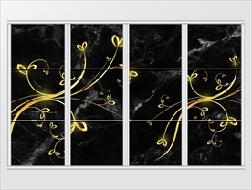 金色奢华唯美移门