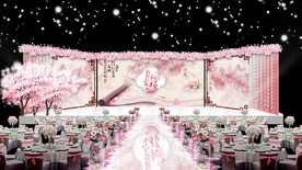 樱花主题婚礼仪式区