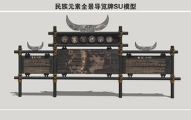民族元素全景导览牌