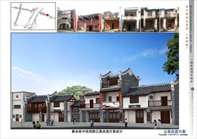 古建筑效果图 门楼牌坊 寺庙广