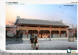 古建筑效果图 门楼牌坊 寺庙广