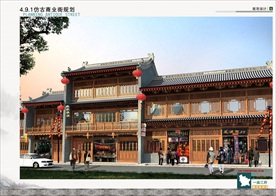 古建筑效果图 门楼牌坊 寺庙广