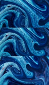 蓝色流动的液体
