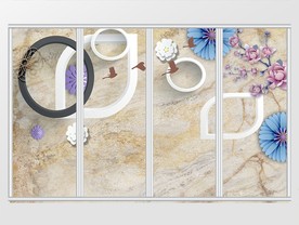 现代简约理石石纹移门