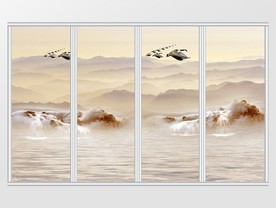 中式远山印象移门