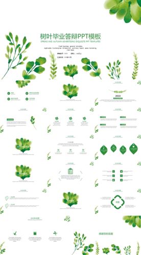 绿色小清新毕业论文PPT模板
