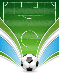 足球场地设计矢量图世界杯进球