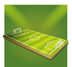 3D球场足球世界杯地图场地矢量