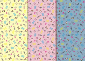 棒球 矢量 无缝印花