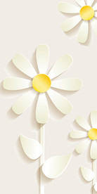 现代简约3D花卉玄关装饰画