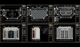 室居棋牌室CAD图