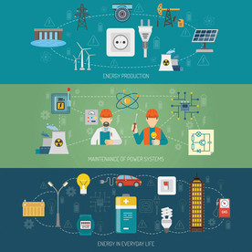 城市生活矢量插画