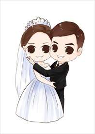 原创卡通Q版婚礼