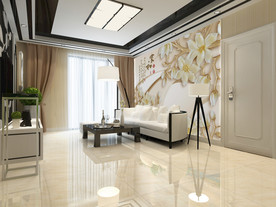 沙发背景墙纸样机