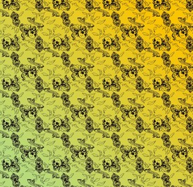 骷髅头 矢量 无缝印花